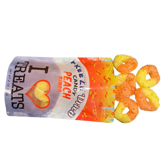 Freeze Dried Peach Rings (2oz)