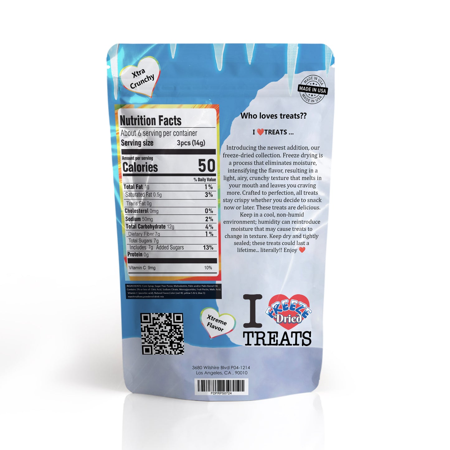 Freeze Dried Stuffed Fruit Roll Up Bites (3 oz)