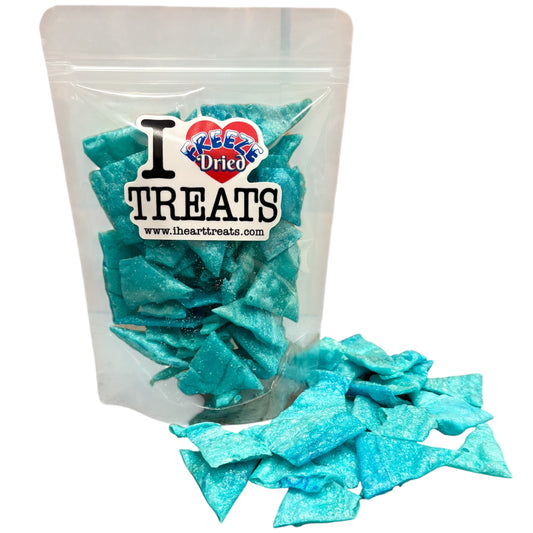 Freeze Dried Fruit Roll Up Blue Raspberry Chips 3 oz