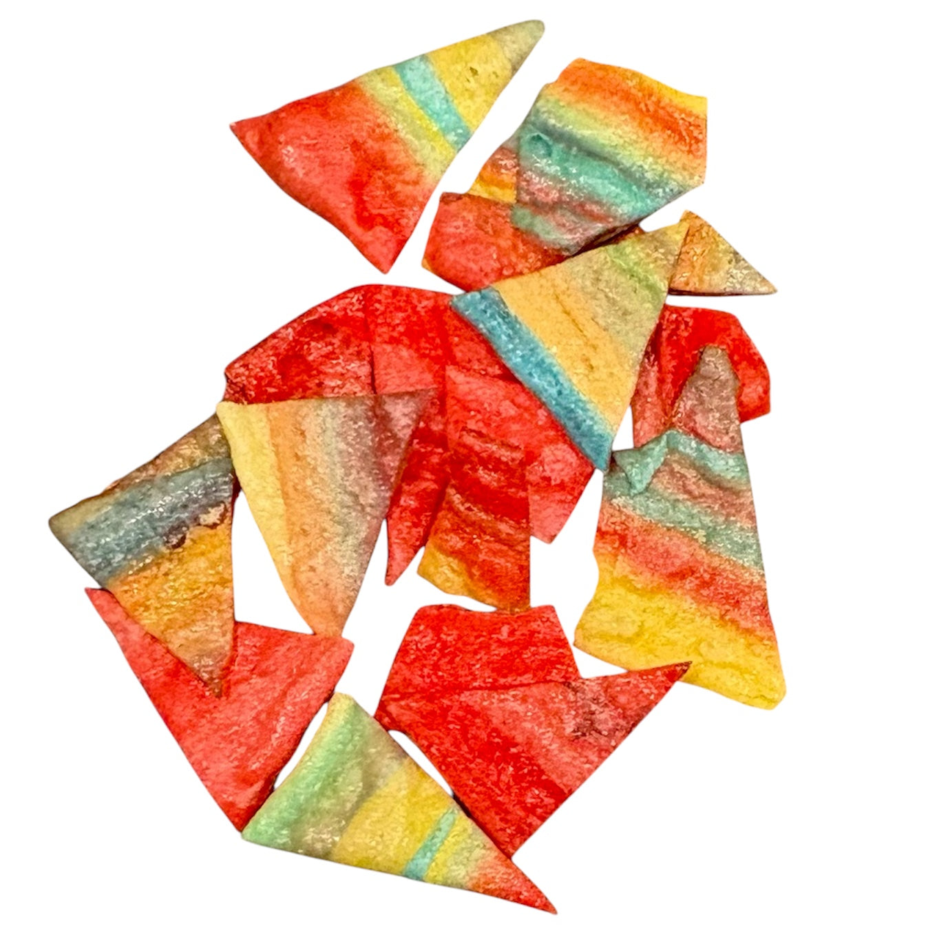 Freeze Dried Fruit Roll Up Strawberry And Tropical Chips 3 oz