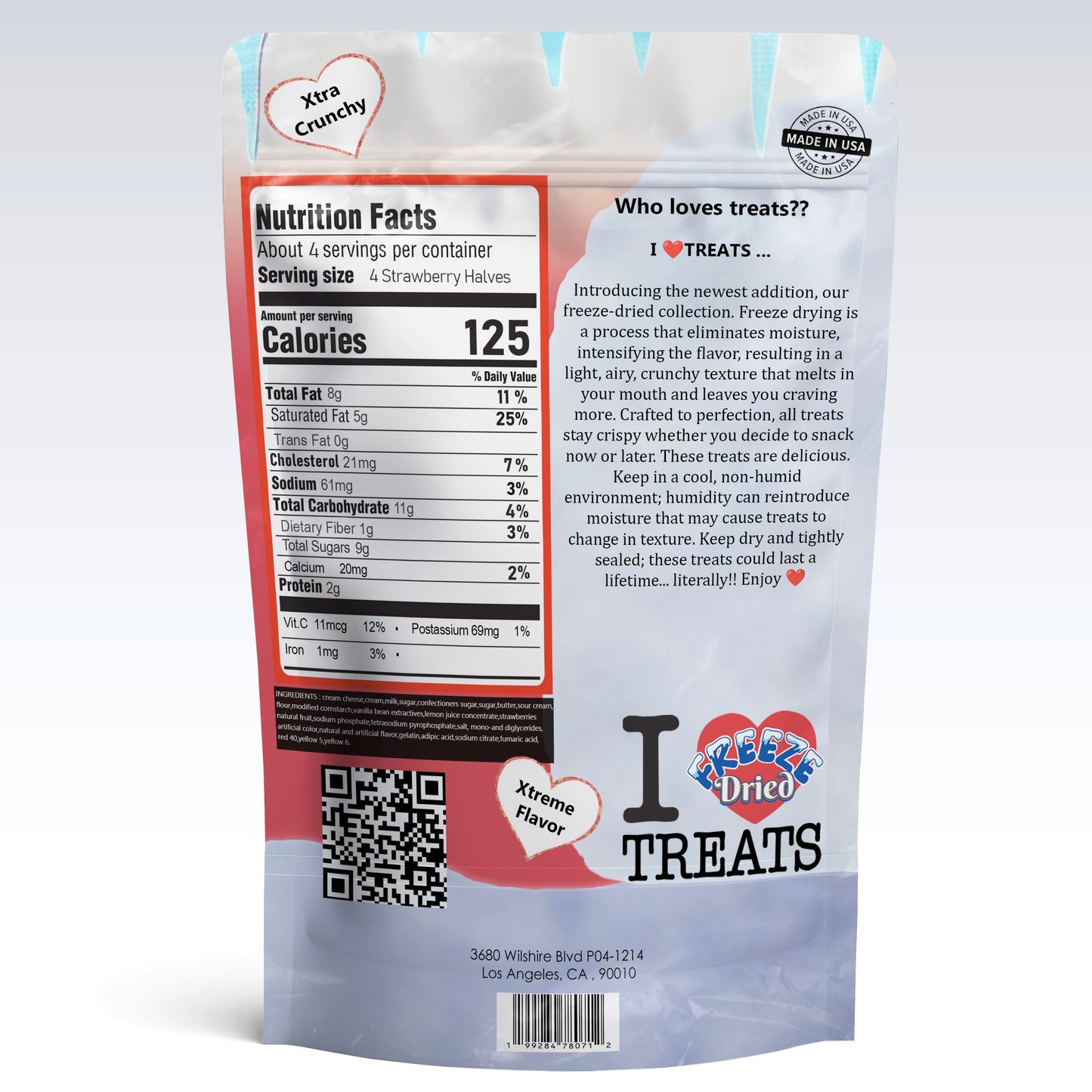 Freeze Dried Strawberry Shortcake Cheesecake Bites (4 oz)