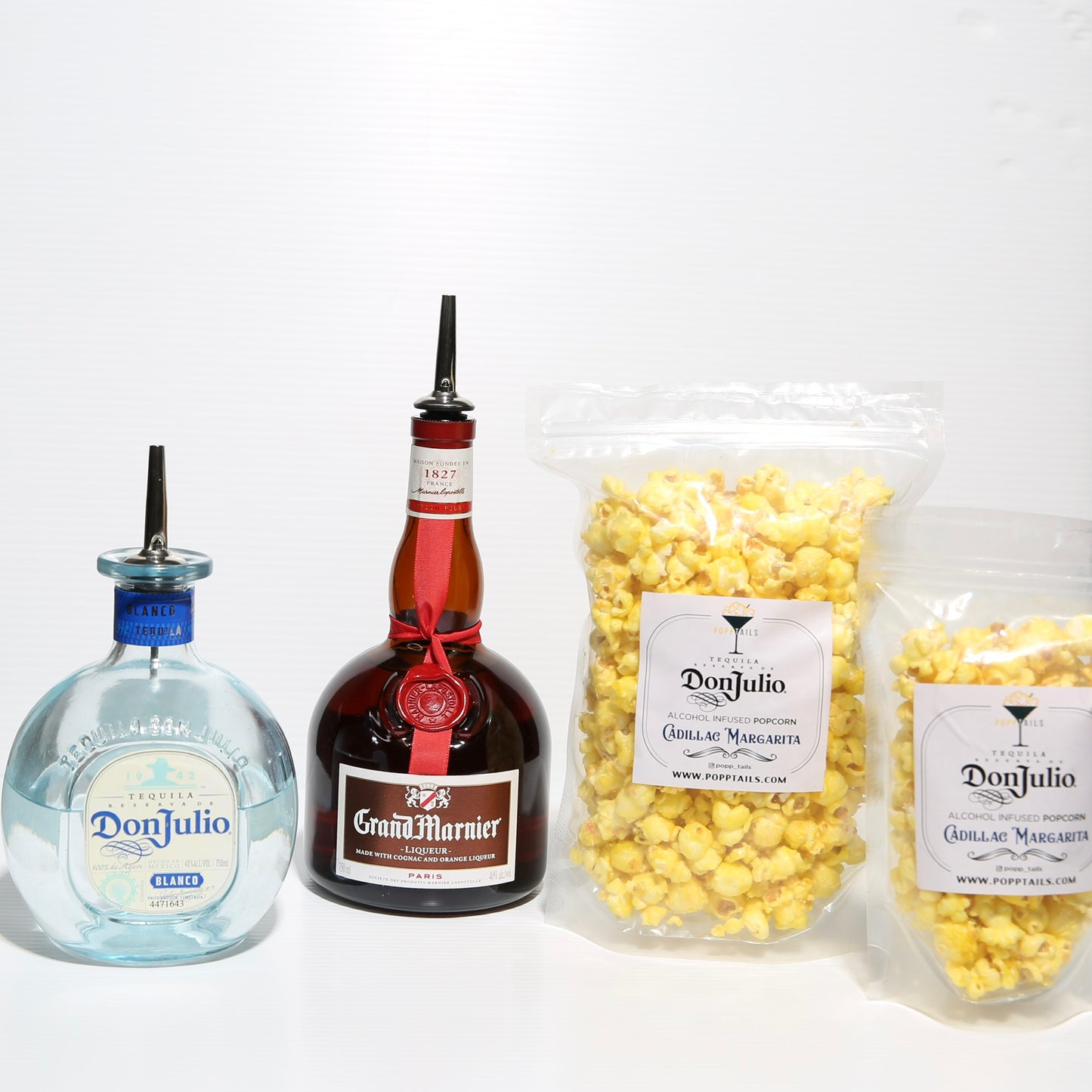 Alcohol Infused Popcorn Cocktail (Cadillac Margarita)