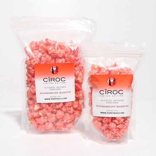 Alcohol Infused Popcorn Cocktail  (Watermelon Martini)