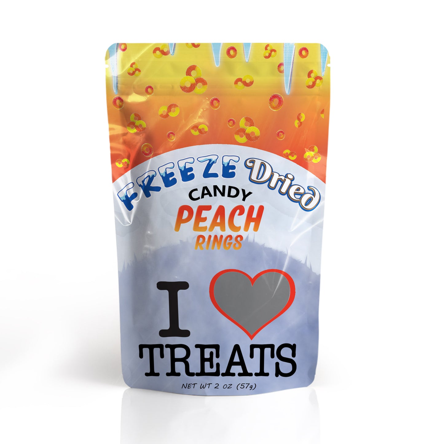 Freeze Dried Peach Rings (2oz)