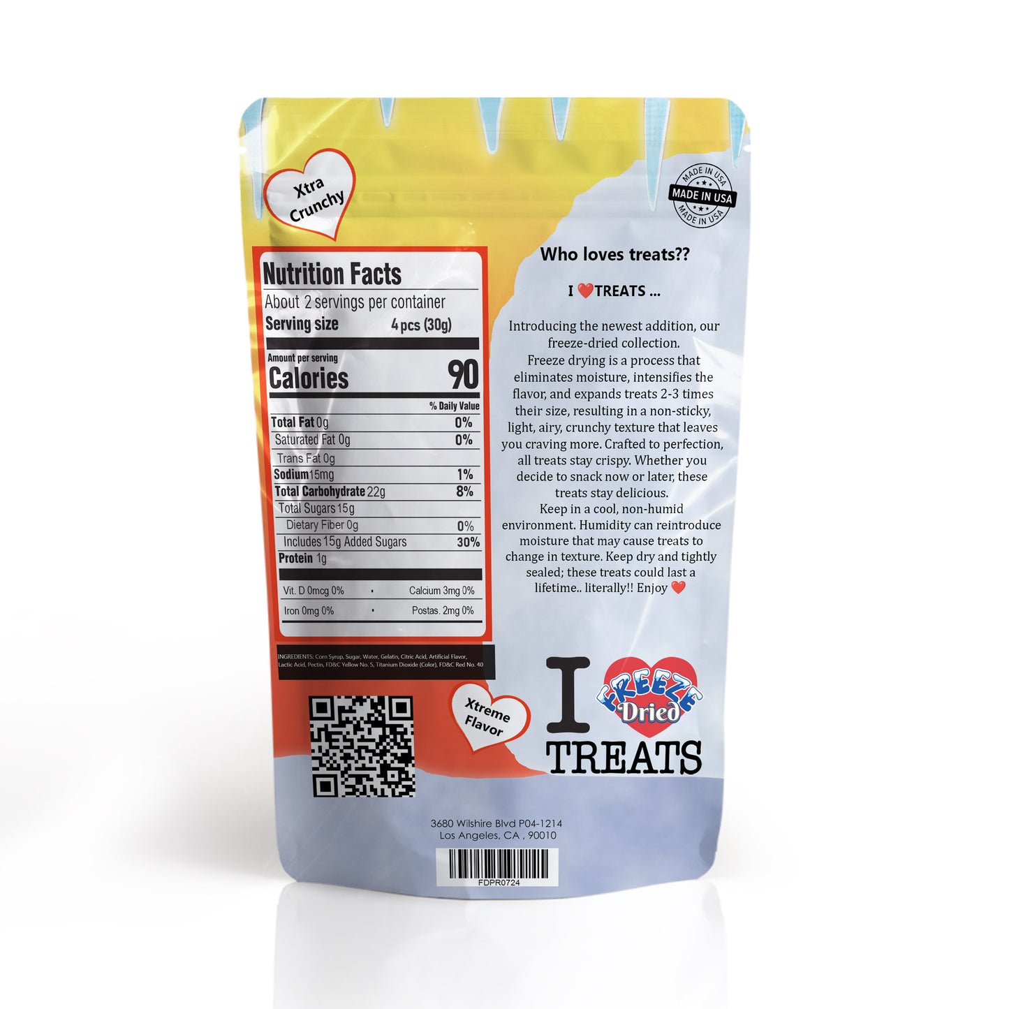 Freeze Dried Peach Rings (2oz)