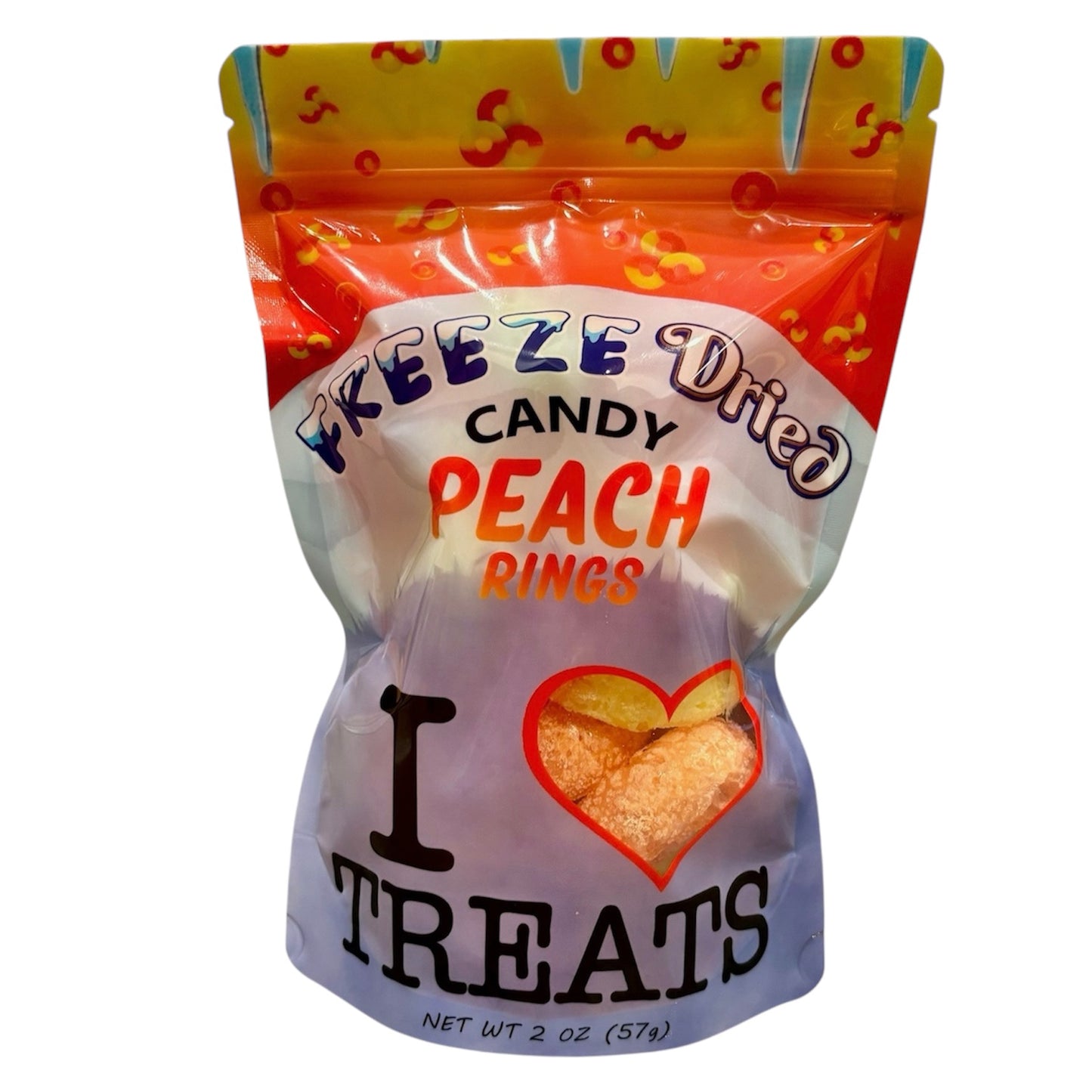 Freeze Dried Peach Rings (2oz)