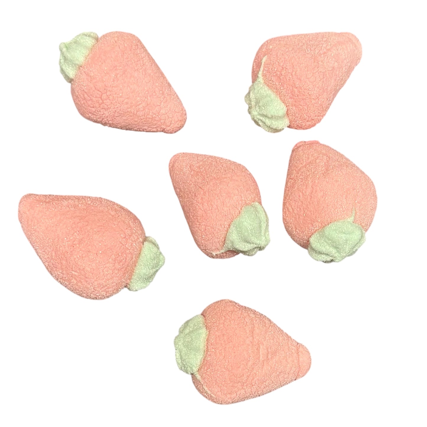 Freeze Dried Chocolate Filled Strawberry Shaped Marshmallows 6 Count