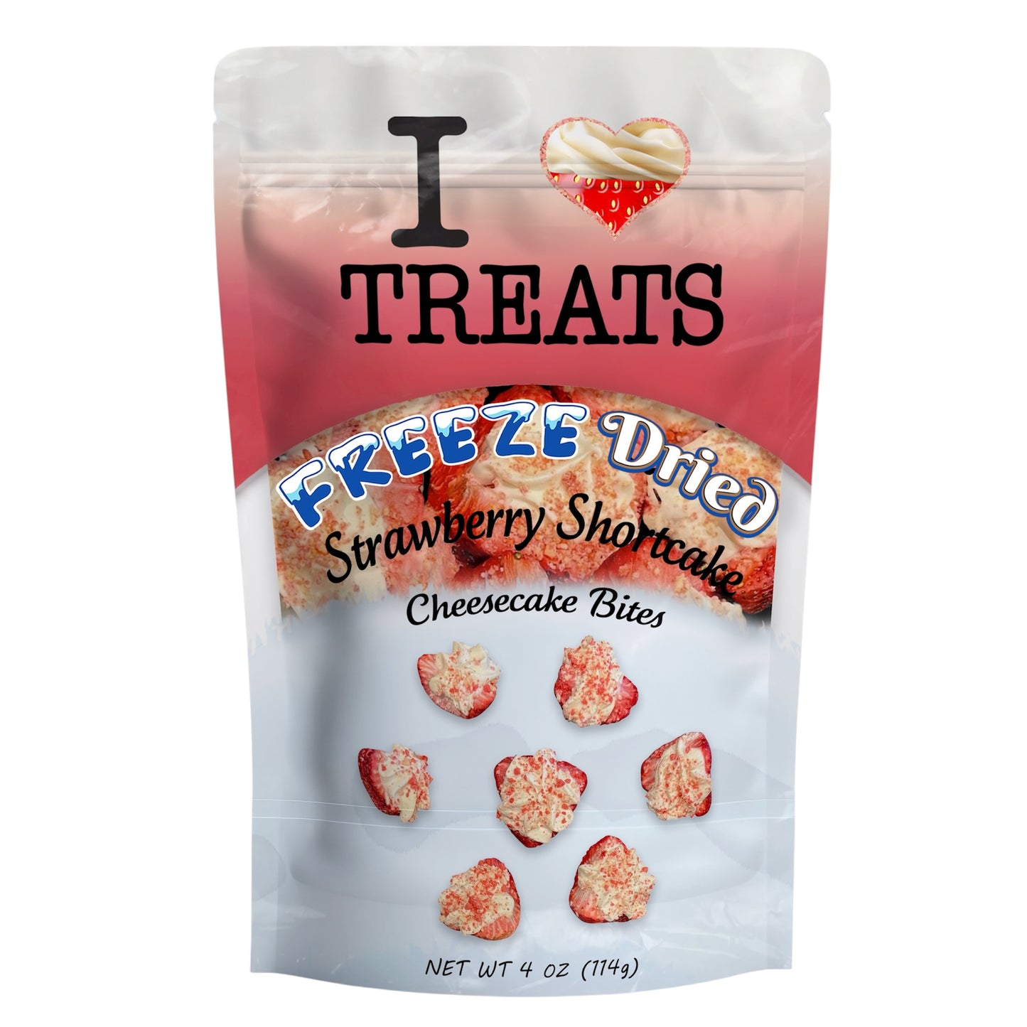 Freeze Dried Strawberry Shortcake Cheesecake Bites (4 oz)