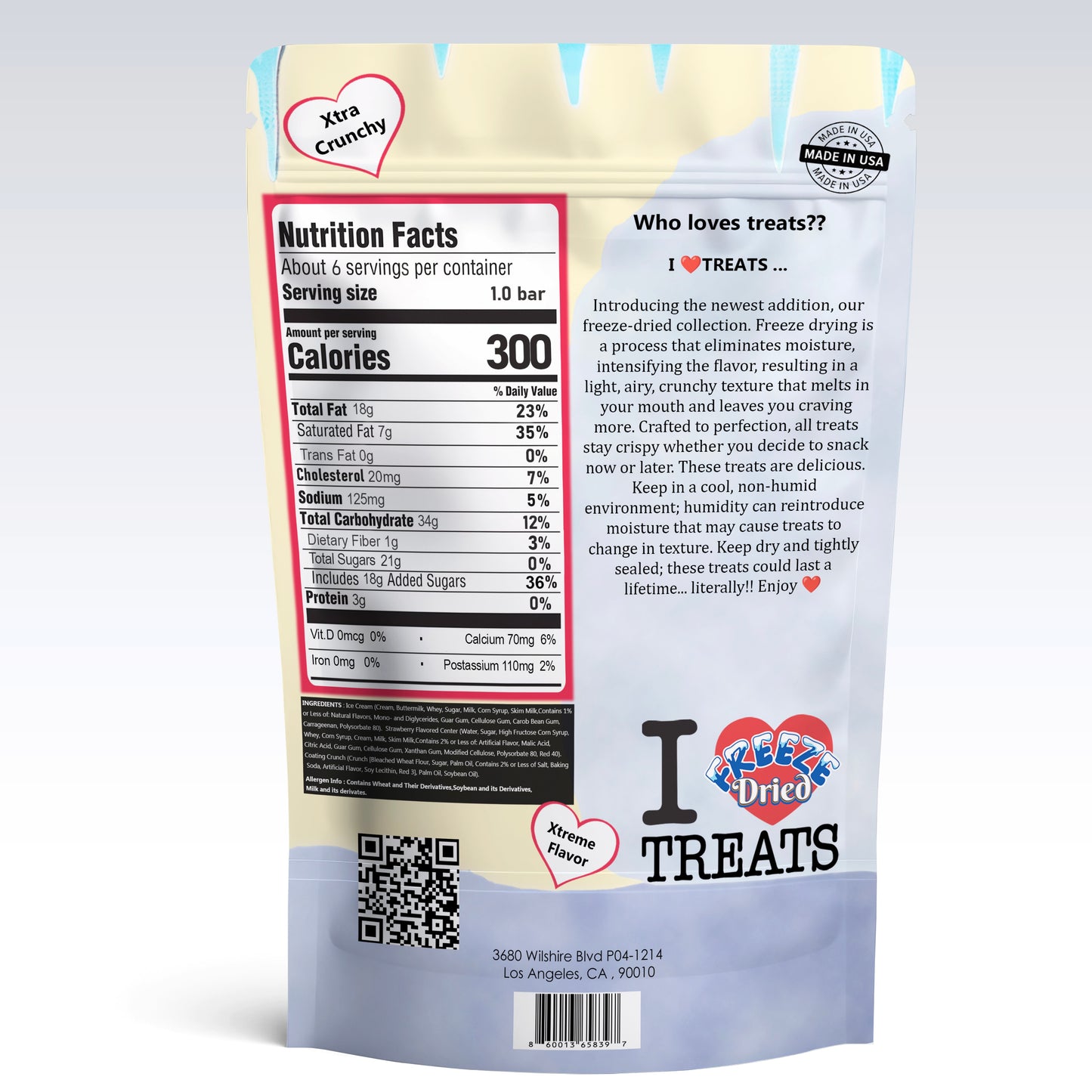 Freeze Dried Strawberry Shortcake Bites 5 oz